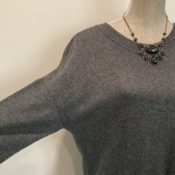 Danny Be Grey Angora Fringe Sweater Medium - Picture 6 of 13